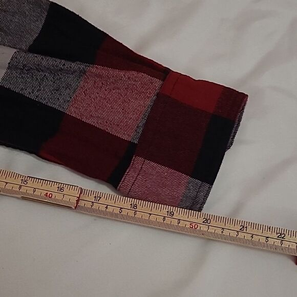 RedHead Black Red Flannel Shirt Button Down Mens Sz S Shacket Cotton - Picture 7 of 9